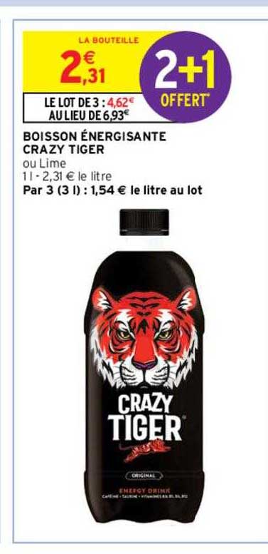 boisson énergisante crazy tiger
