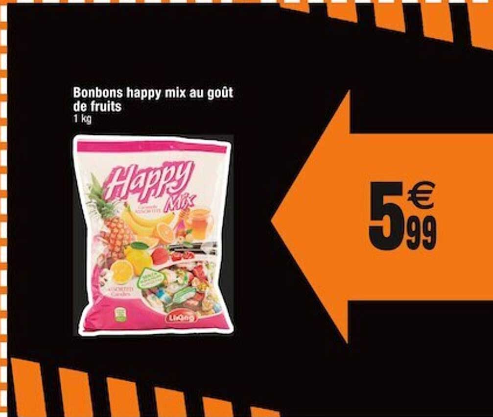 Bonbons Happy Mix Au Goût De Fruits