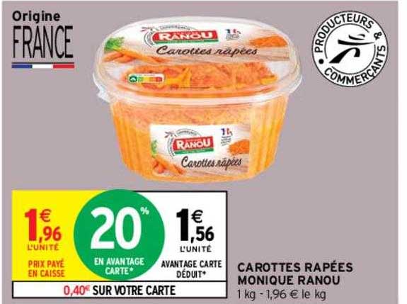 carottes râpées monique ranou