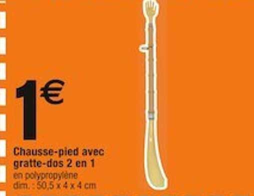 Chausse-pied Avec Gratte-dos 2en1
