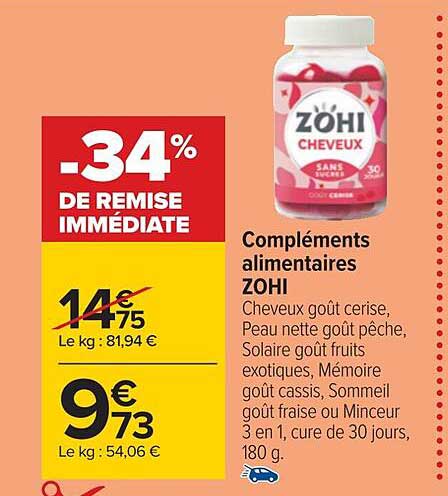 compléments alimentaires zohi