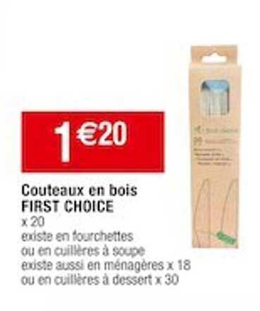 couteaux en bois first choice