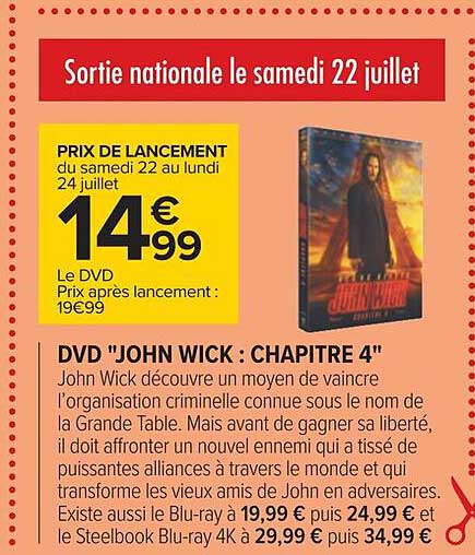 dvd john wick chapitre 4