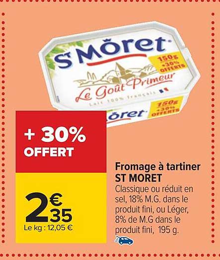 fromage à tartiner st moret