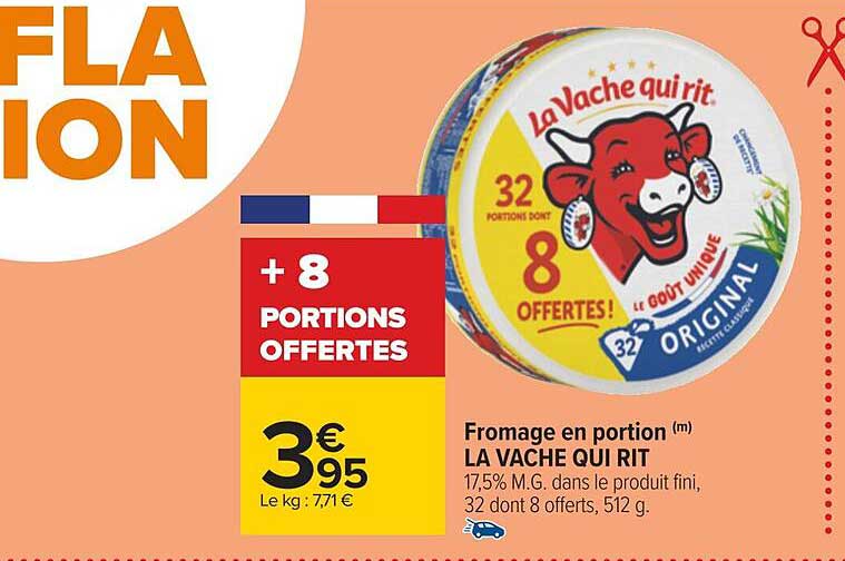 fromage en portion la vache qui rit