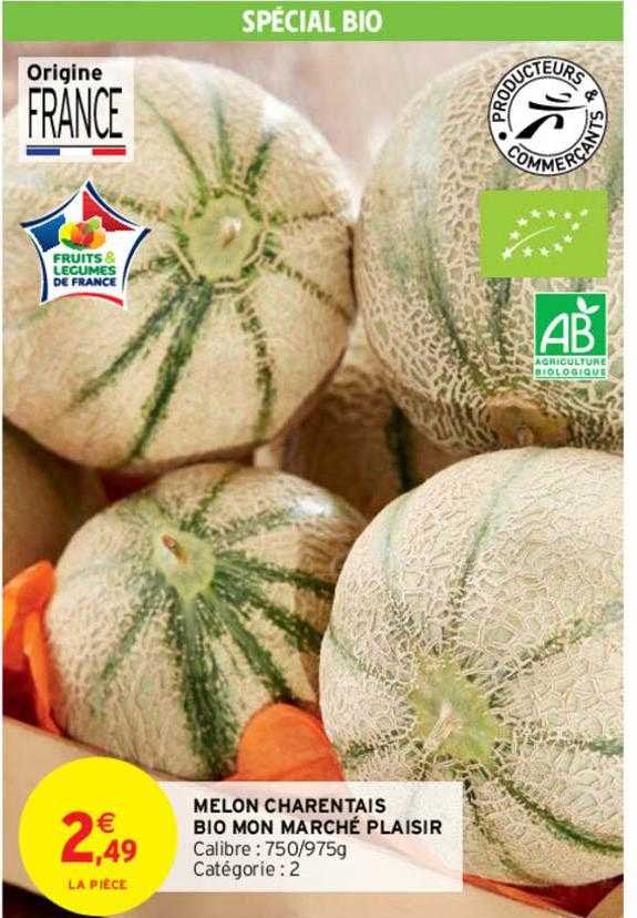 melon charentais bio mon marché plaisir