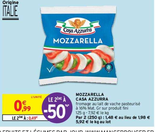 mozzarella casa azzurra