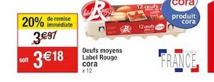 oeufs moyens label rouge