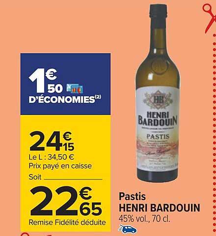 pastis henri bardouin