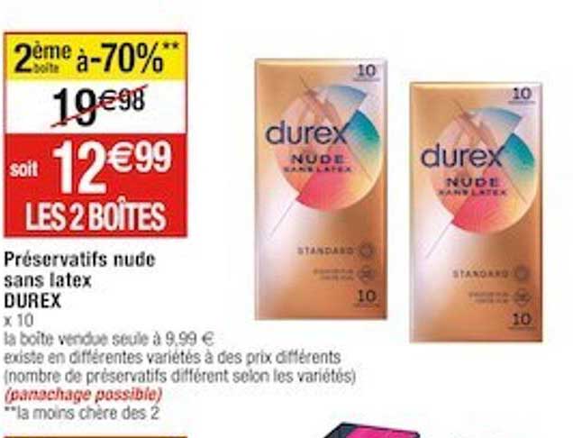 préservatifs nude sans latex durex