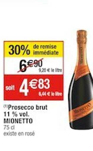 Prosecco Brut 11% Vol Mionetto