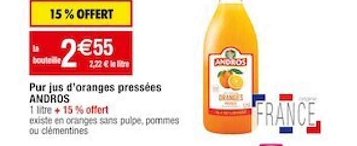 Pur Jus D'oranges Pressées Andros