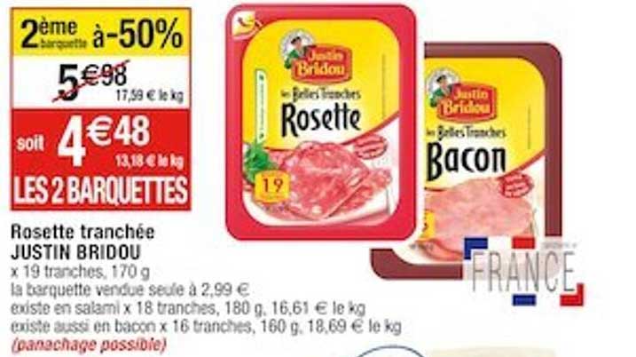 rosette tranchée justin bridou