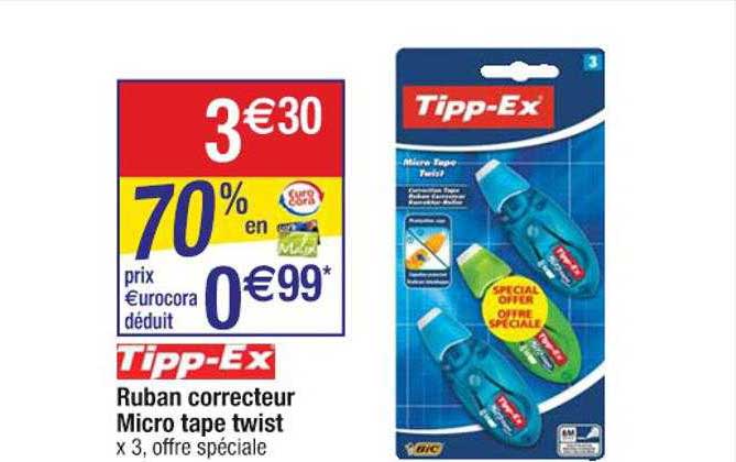 ruban correcteur micro tape twist tipp-ex