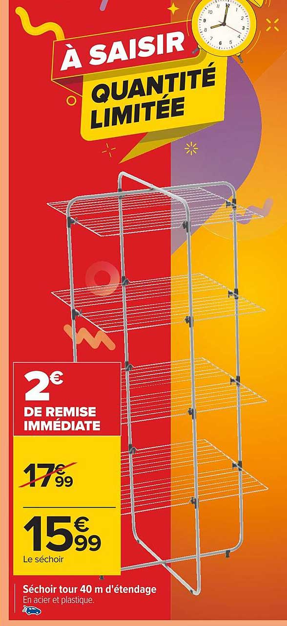 séchoir tour 40m d'étendage