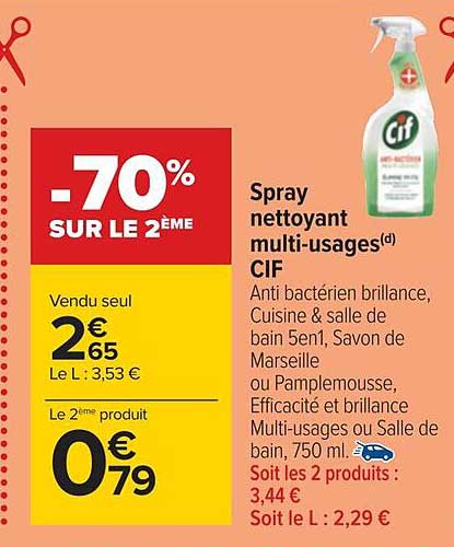 spray nettoyant multi-usages cif