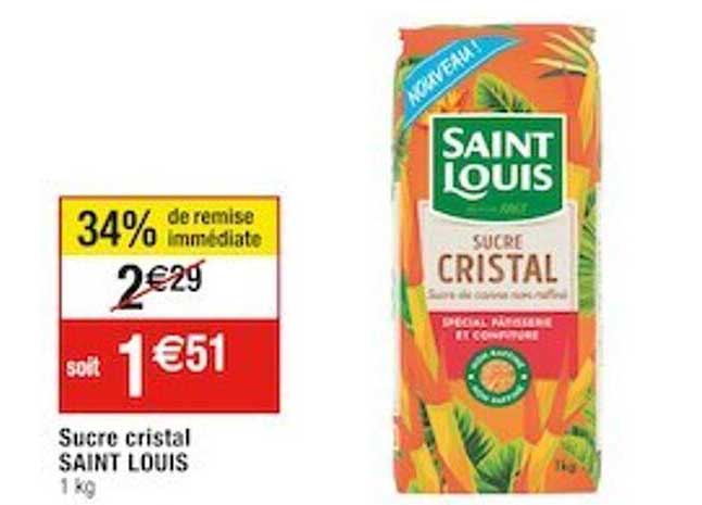 sucre cristal saint louis