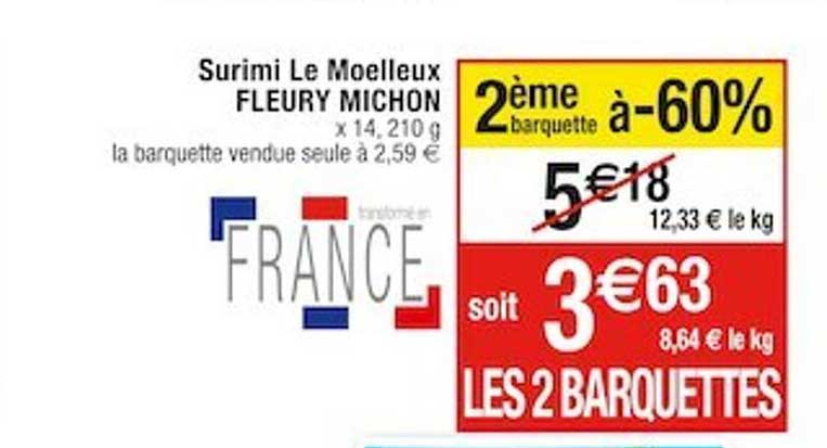surimi le moelleux fleury michon