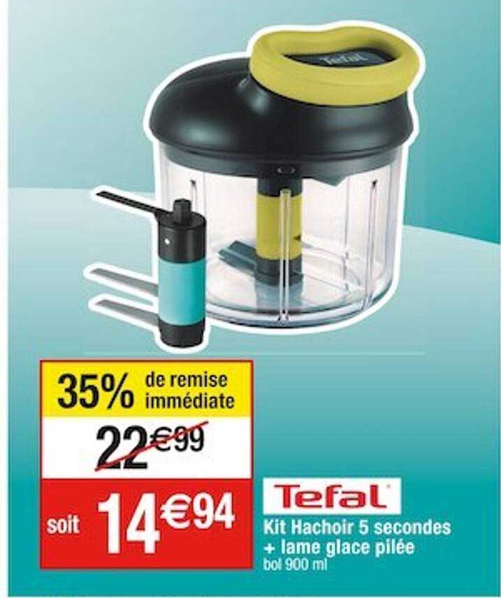 tefal kit hachoir 5 secondes + lame glace pilée