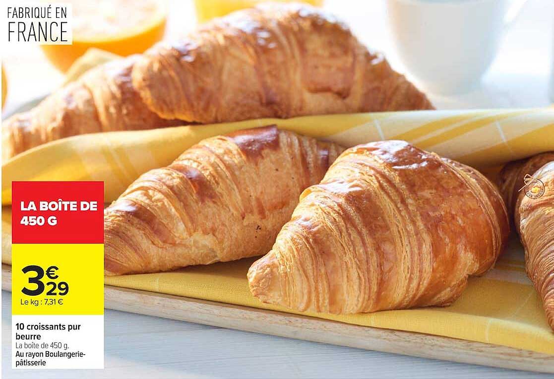 10 croissants pur beurre