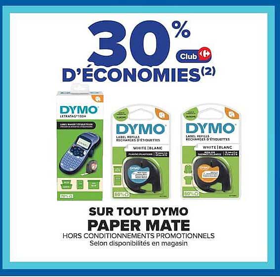 30% D'ÉCONOMIES