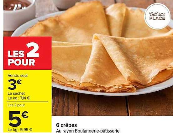 6 crêpes
