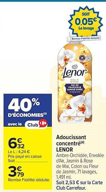 Adoucissant concentré LENOR