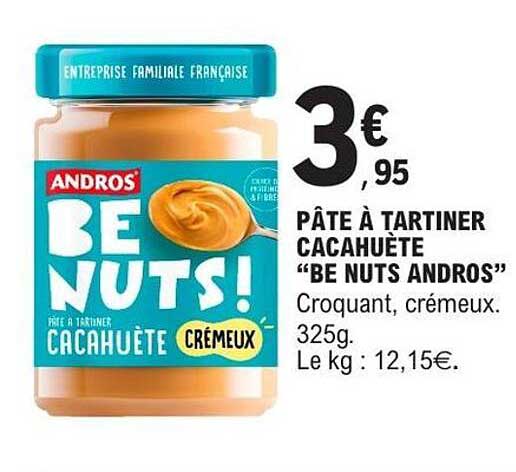 Andros Be Nuts! Cacahuète Crémeux