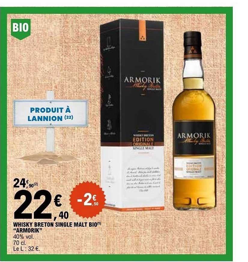 ARMORIK WHISKY BRETON SINGLE MALT BIO