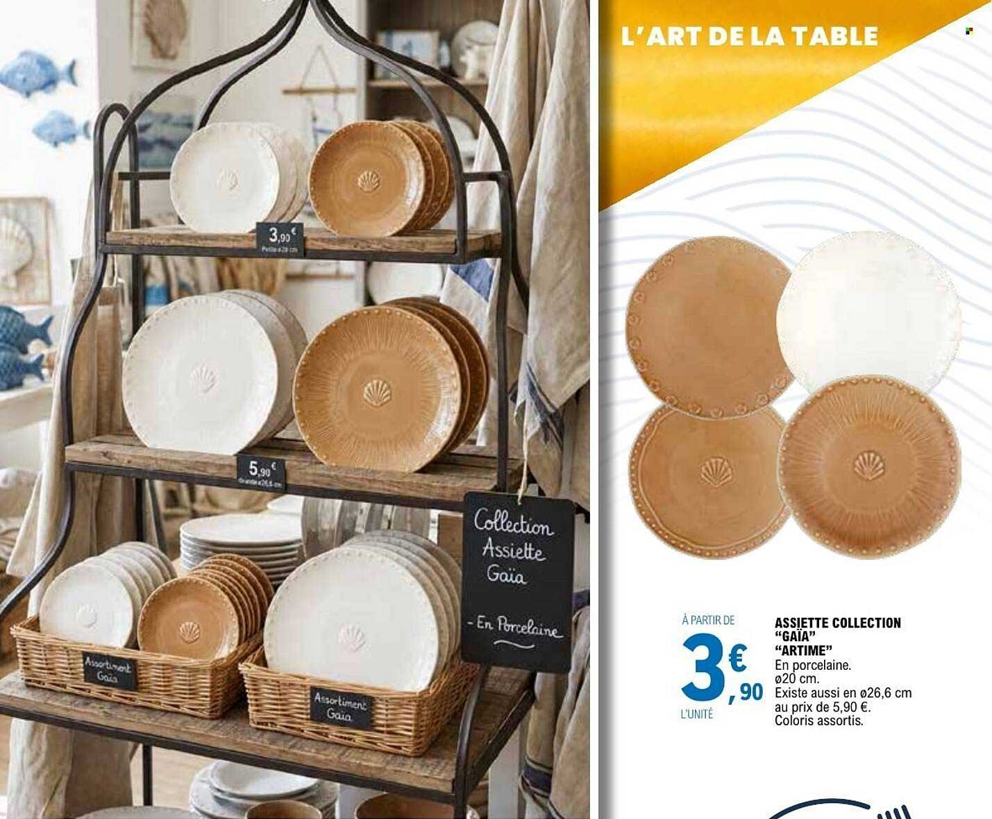 ASSIETTE COLLECTION "GAÏA" "ARTIME