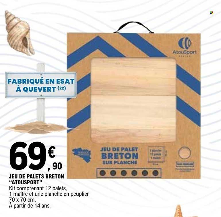 AtouSport Jeu de palet Breton sur planche