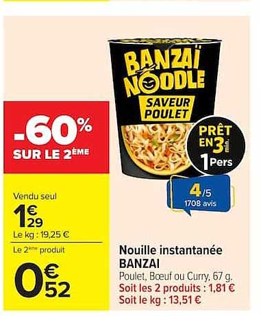 BANZAI NOODLE S