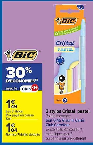 Bic Cristal Pastel