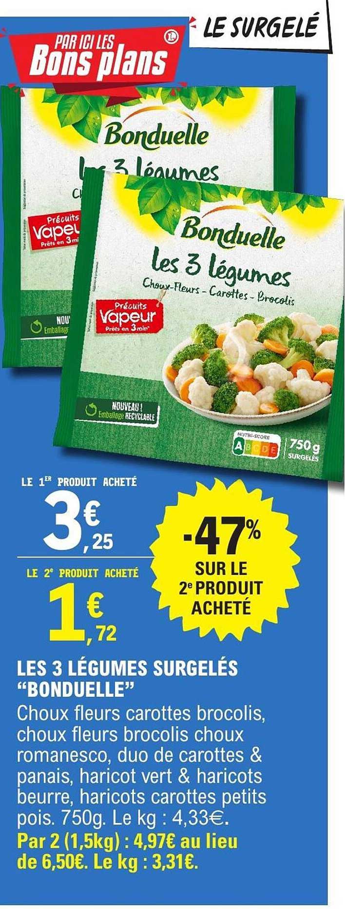 Bonduelle Les 3 légumes