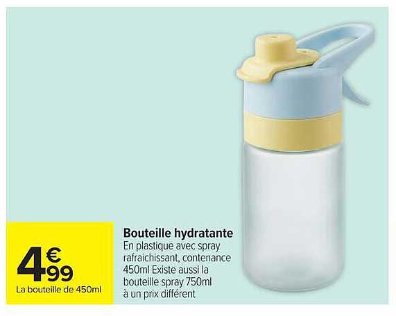 Bouteille hydratante