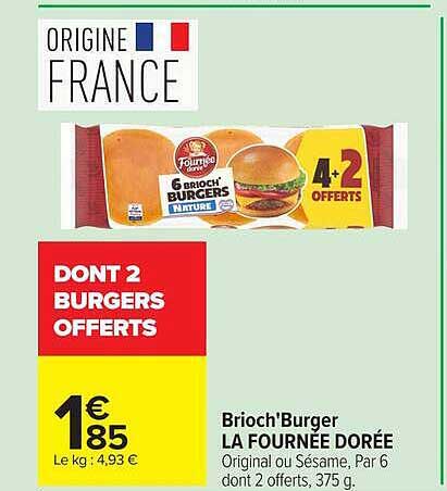 Brioch'Burger LA FOURNÉE DORÉE