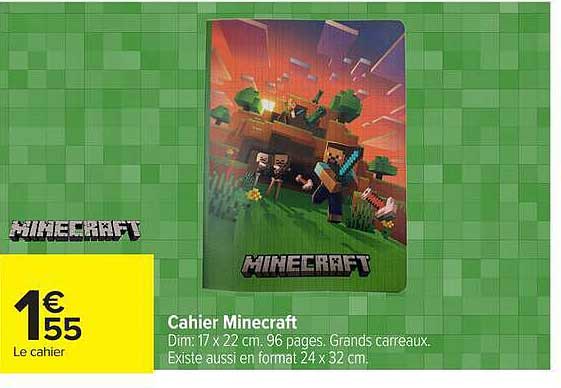 Cahier Minecraft
