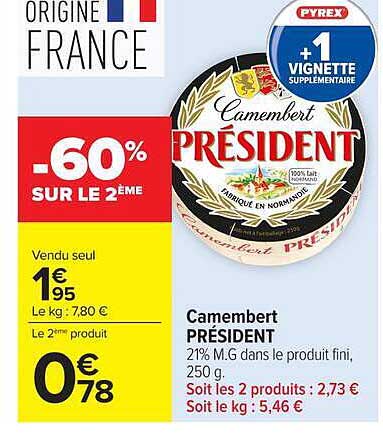 Camembert PRÉSIDENT
