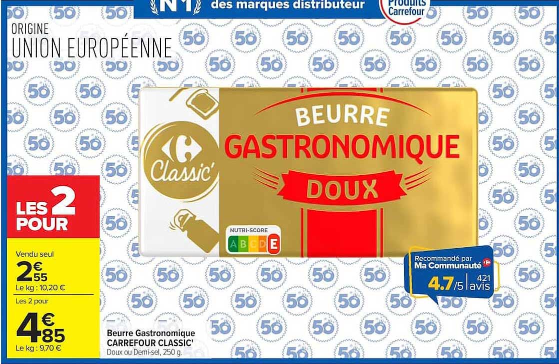 Carrefour Classic' Beurre Gastronomique