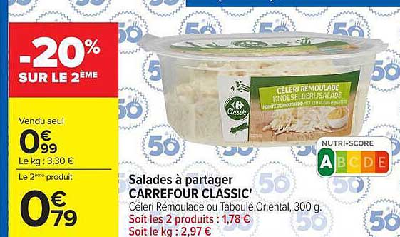 CARREFOUR CLASSIC' Céleri Rémoulade