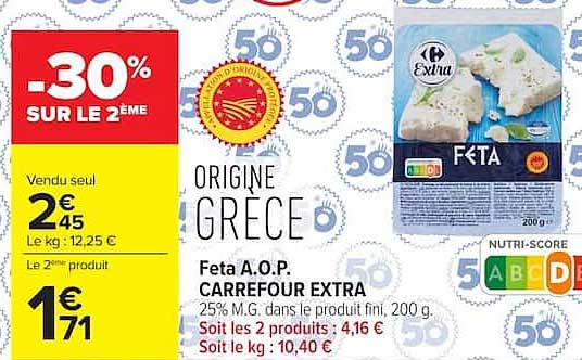 Carrefour Extra Feta A.O.P