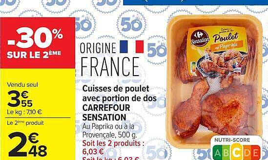 Carrefour Sensation Poulet Paprika