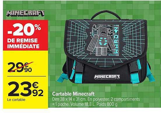Cartable Minecraft