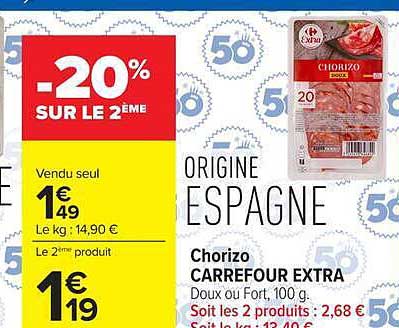 Chorizo CARREFOUR EXTRA