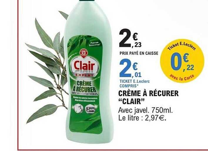 Clair Crème à récurer