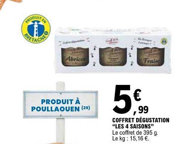 Coffret dégustation “Les 4 saisons”