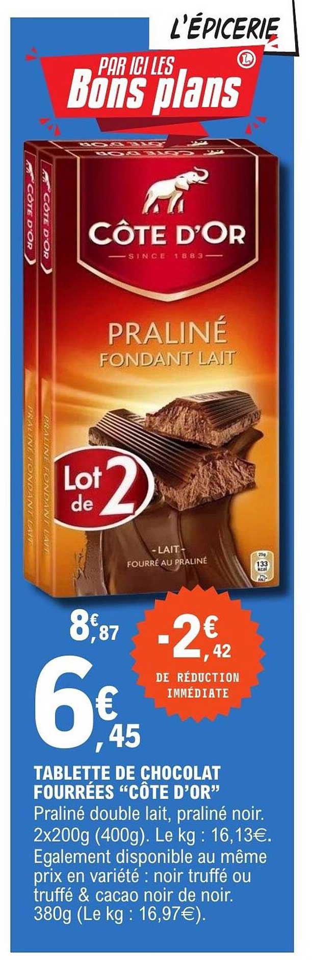 CÔTE D’OR Praliné fondant lait