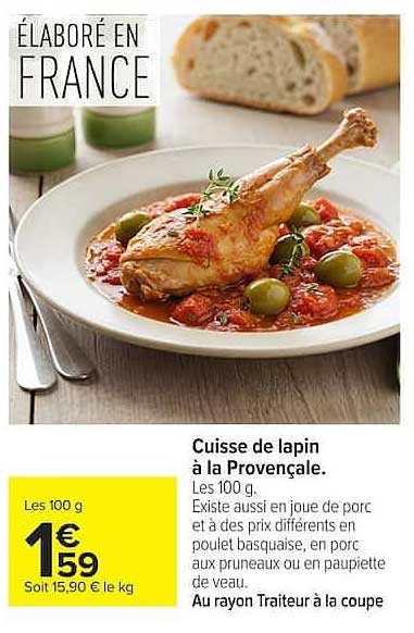 Cuisses de lapin à la Provençale