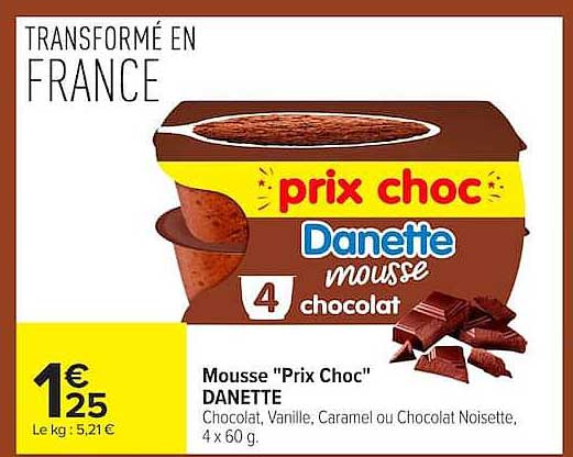 Danette mousse chocolat