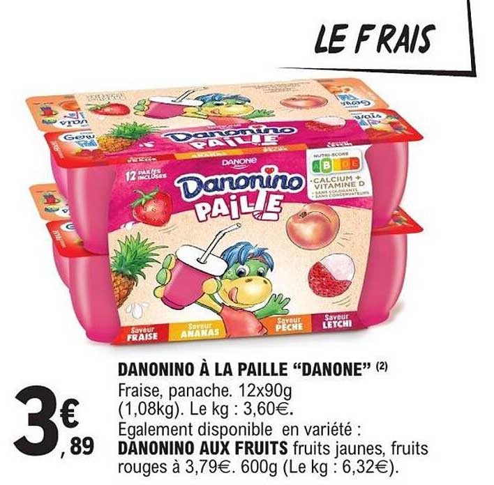 Danonino à la paille